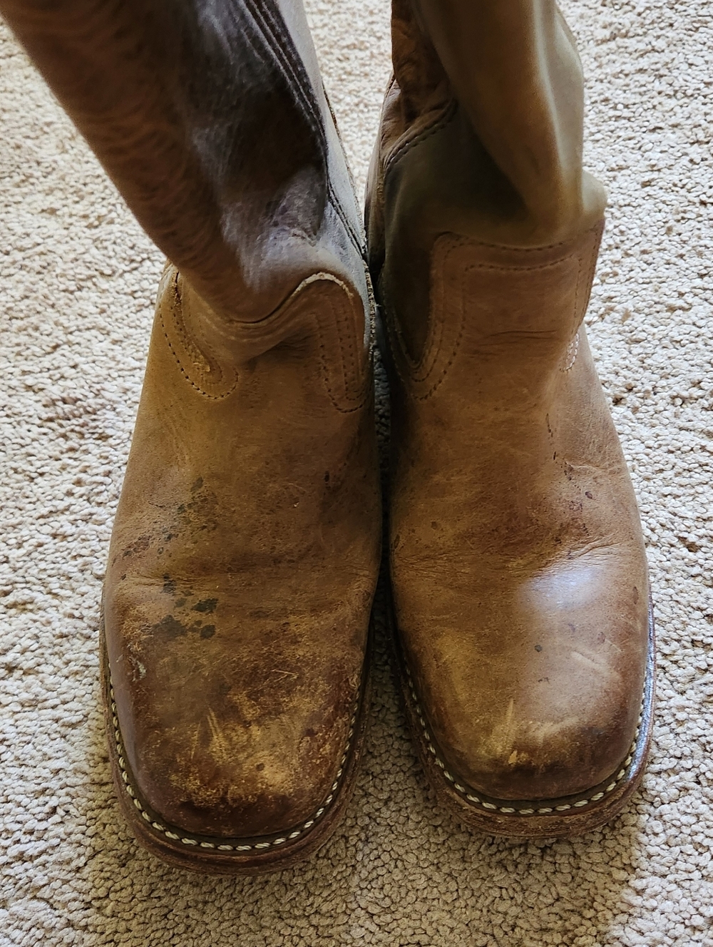 FRYE Women's Sz 8M CAMPUS 14L 77050 DBN Brown Leather Western Festival Boots - Picture 7 of 12